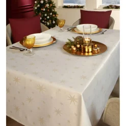 Tischdecke 'Stellato' champagner 160 x 130 cm