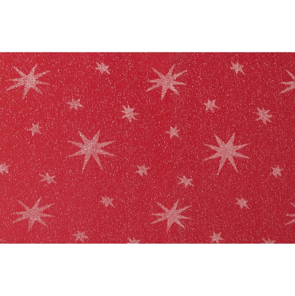 Tischdecke 'Stellato' rot 160 x 130 cm