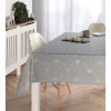 Tischdecke 'Stellato' silbergrau/silber 220 x 140 cm