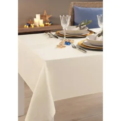 Tischdecke 'Weihnachten' champagner-gold 140 x 220 cm