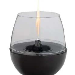 Tischfeuer 'Tulpe' schwarz 300 ml