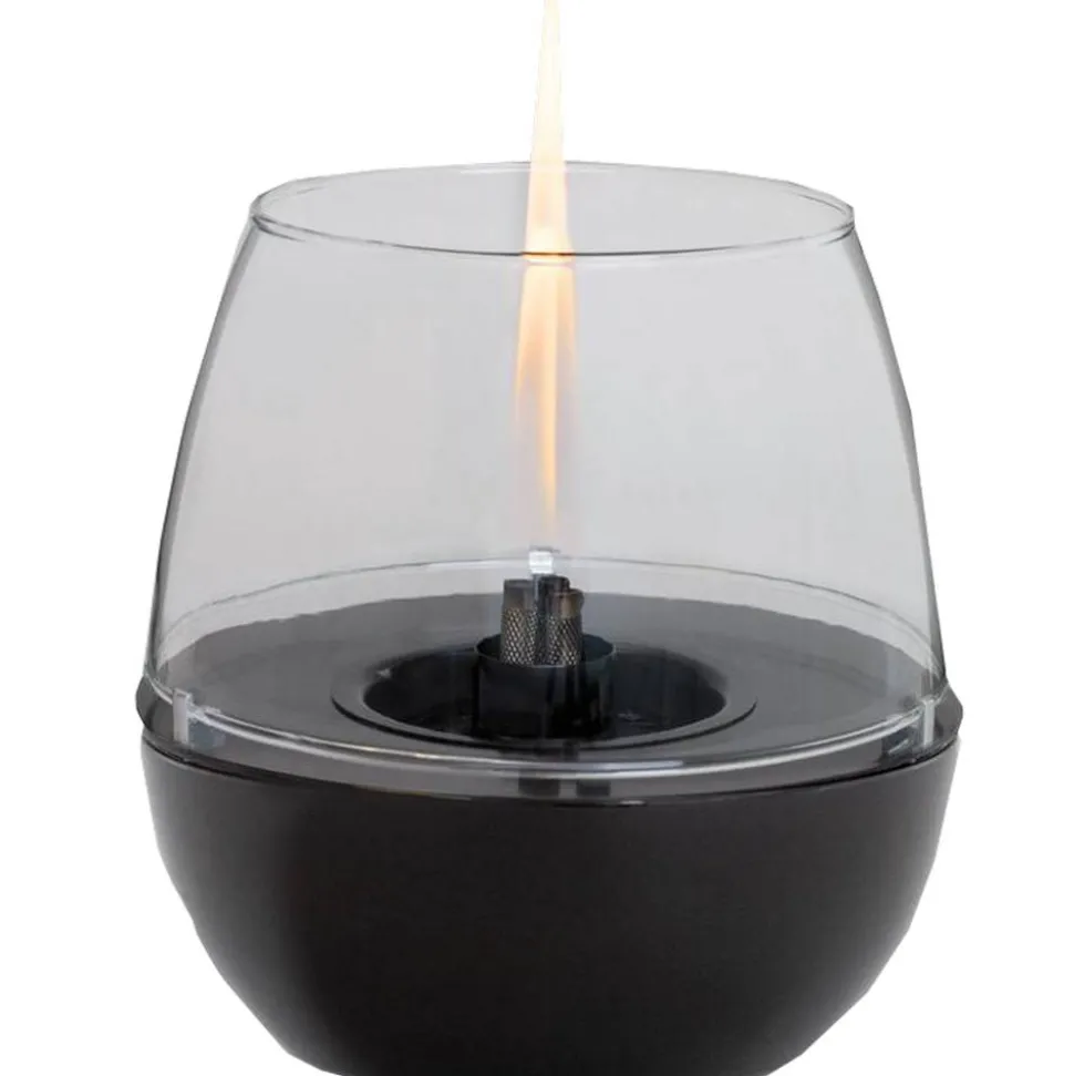 Tischfeuer 'Tulpe' schwarz 300 ml