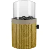 Tisch-Gasfeuerstelle 'Typ A rund' beige mit Dekosteinen 16,4 x 30 cm