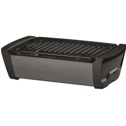 Tischgrill 'Aurora' grau 47 x 13,5 x 26 cm