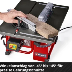 Tischkreissäge 'TC-TS 8 I' 800 W rot