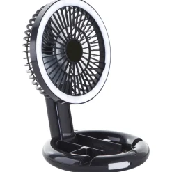 Tischleuchte 'Vesto' schwarz Ø 18,9 x 27,5 cm mit Ventilator