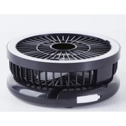 Tischleuchte 'Vesto' schwarz Ø 18,9 x 27,5 cm mit Ventilator
