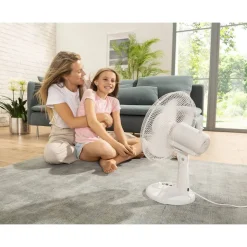 Tischventilator weiß Ø 34,5 cm