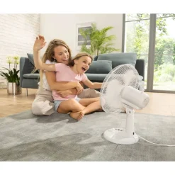 Tischventilator weiß Ø 34,5 cm