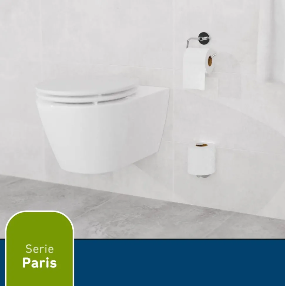 Toilettenpapier-Ersatzrollenhalter 'Paris' chromfarben