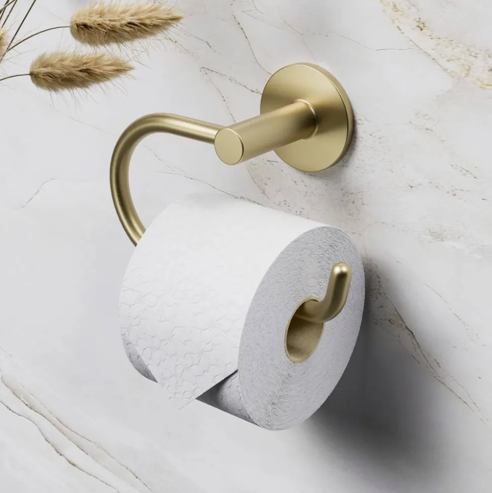 Toilettenpapierhalter 'Juna' matt goldf wandhängend