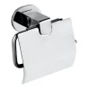 Toilettenpapierhalter 'Maribor' Zinkdruckguss chromfarben mit Deckel
