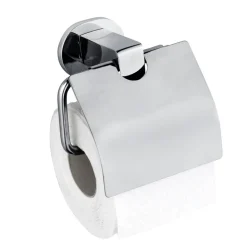 Toilettenpapierhalter 'Maribor' Zinkdruckguss chromfarben mit Deckel