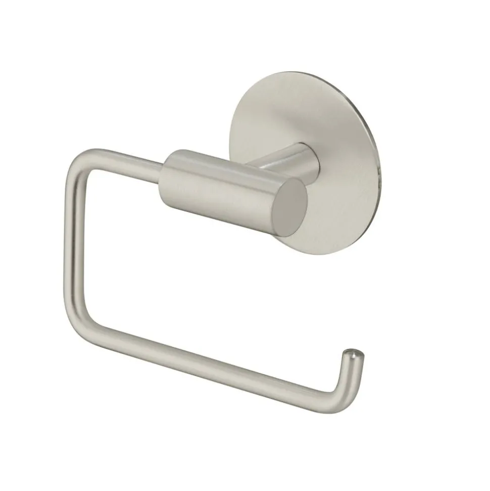 Toilettenpapierhalter 'Meleto' Edelstahl matt 13,5 x 5,5 x 11 cm, Klebemontage