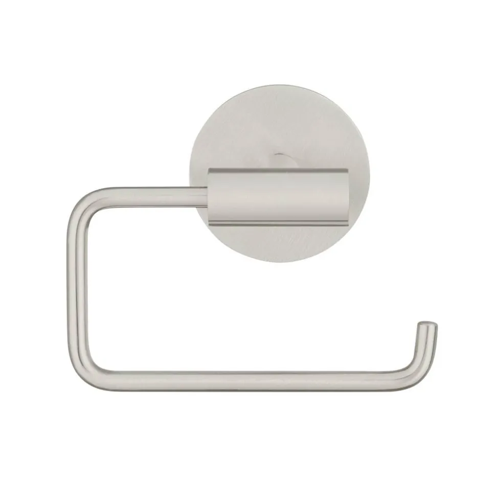 Toilettenpapierhalter 'Meleto' Edelstahl matt 13,5 x 5,5 x 11 cm, Klebemontage