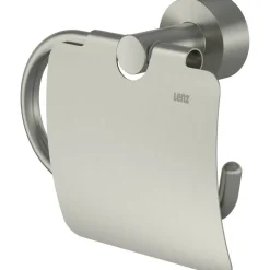 Toilettenpapierhalter mit Deckel 'Scala' wandhängend nickelfarben