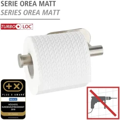 Toilettenpapierhalter 'Orea' Edelstahl matt ohne Deckel