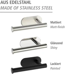Toilettenpapierhalter 'Orea' Edelstahl matt ohne Deckel