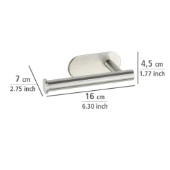 Toilettenpapierhalter 'Orea' Edelstahl matt ohne Deckel