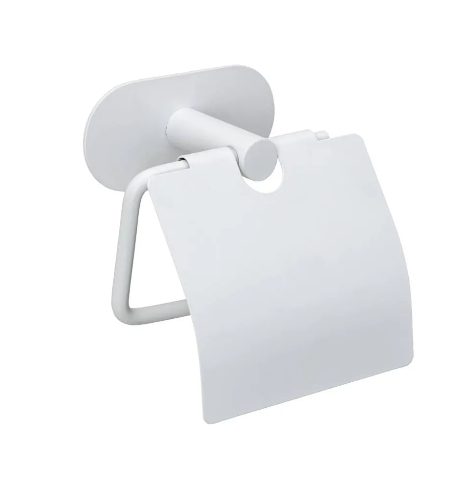 Toilettenpapierhalter 'Orea' Edelstahl weiß