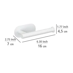 Toilettenpapierhalter 'Orea' Edelstahl weiß matt