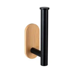 Toilettenpapierhalter 'Turbo-Loc Orea Bamboo' schwarz/bambus