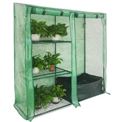 Tomatengewächshaus '2in1' grün 143 x 50 cm