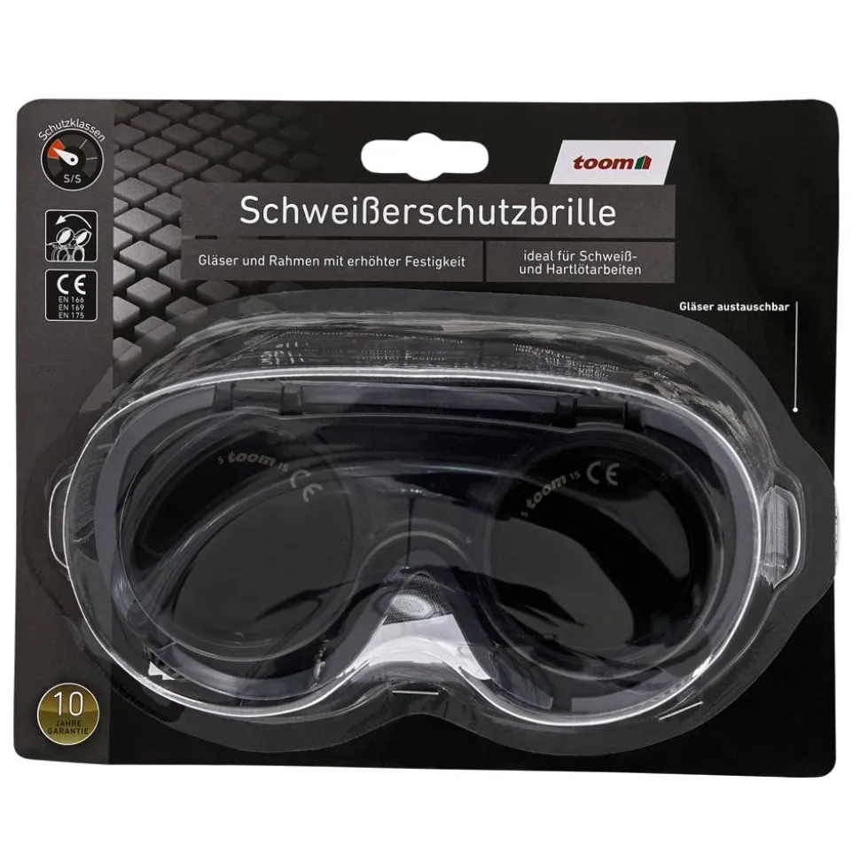 toom Schweißerschutzbrille Schutzklasse S/S