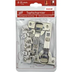 Topfscharniere Ø 35 mm 110° vorliegender Anschlag 2 Stück