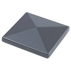 Torpfostenkappe Aluminium anthrazitgrau 80 x 80 mm