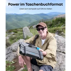 Tragbares Solarpanel 'PS100X' 100 W bifazial