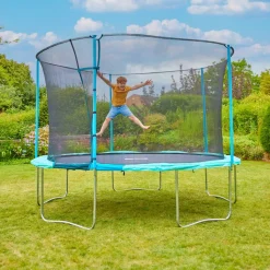 Trampolin 'UP12' blau 366 x 272 x 120 cm