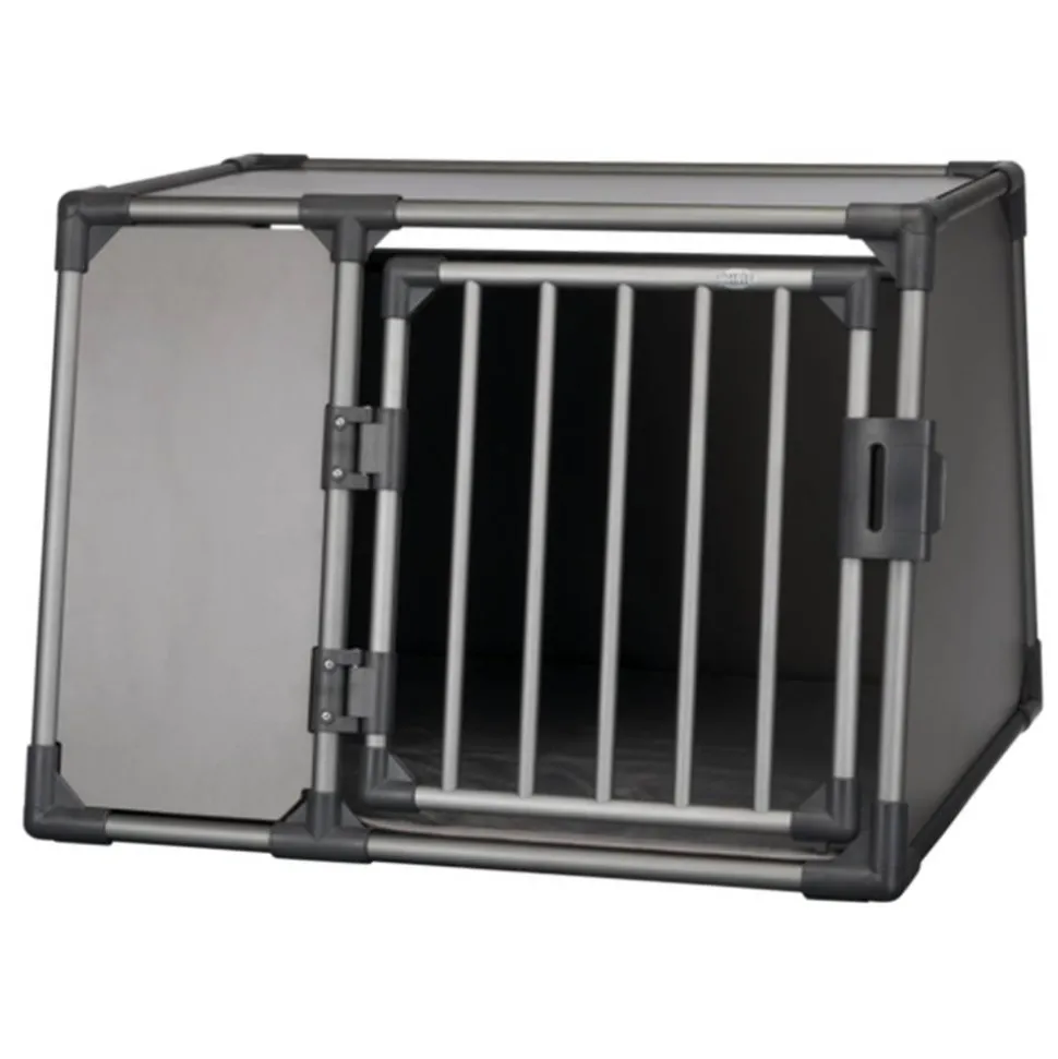 Transportbox L Aluminium graphitfarben 92 x 64 x 78 cm
