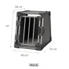 Transportbox S Aluminium graphitfarben 48 x 56 x 61 cm