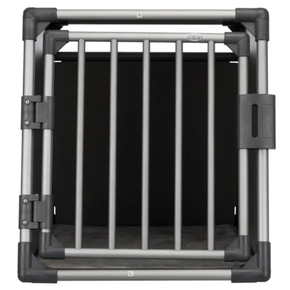Transportbox M-L Aluminium graphitfarben 61 x 65 x 86 cm