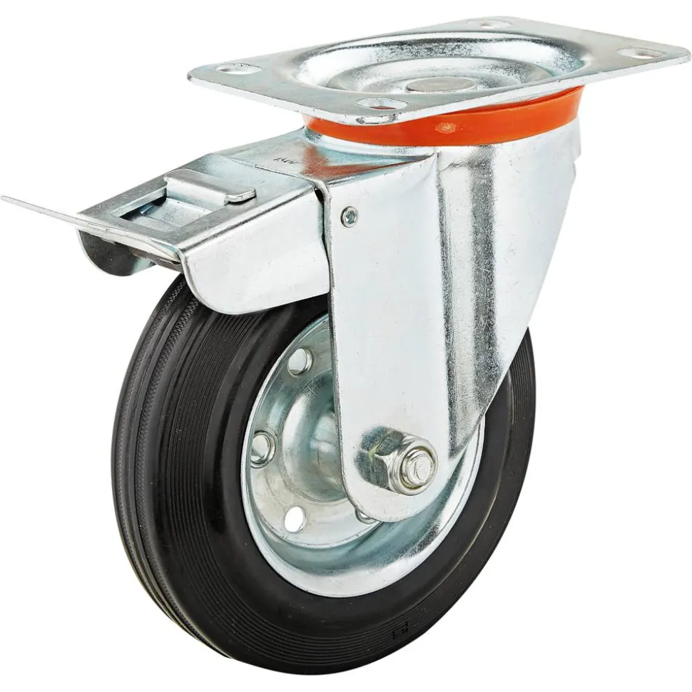 Transportgeräte-Lenkrolle mit Platte 160 mm