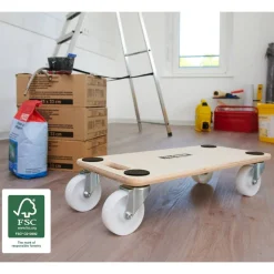 Transporthilfe 'MM1129' holzfarben 59 x 29 x 13,5 cm, 300 kg
