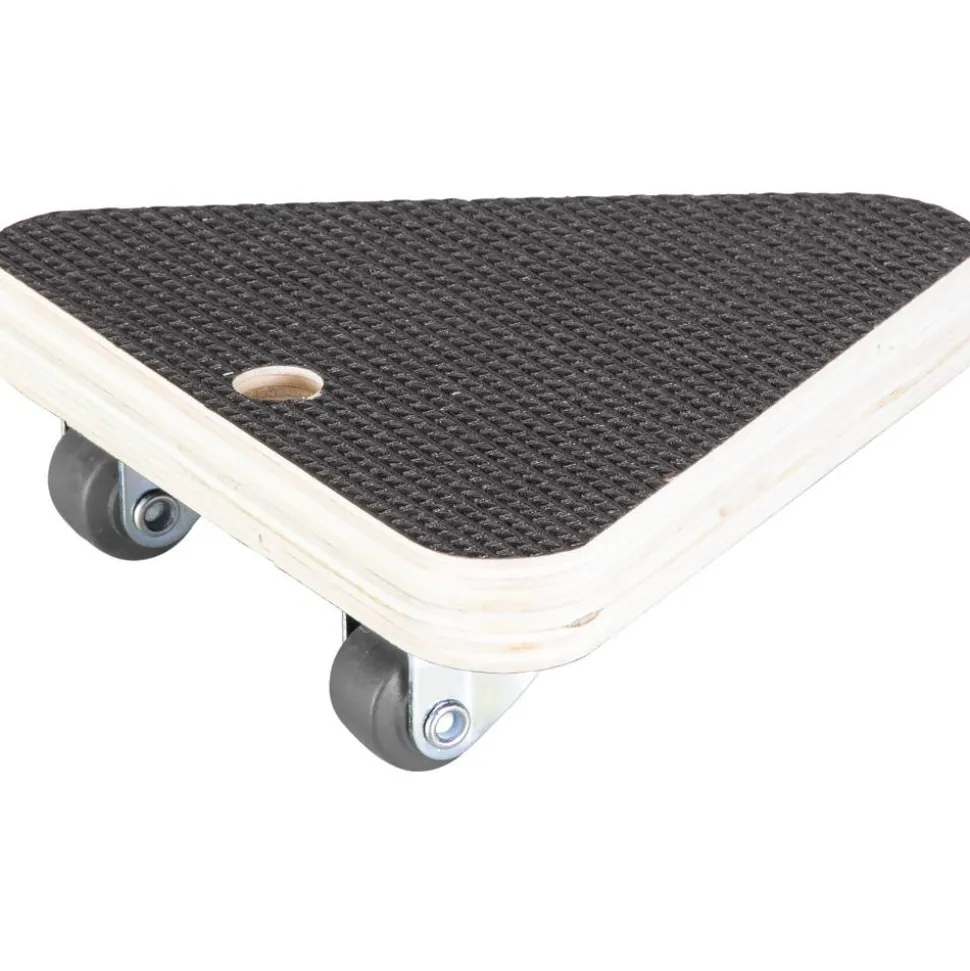 Transporthilfe 'MM1313' holzfarben/schwarz 14 x 14 x 4,3 cm, 100 kg