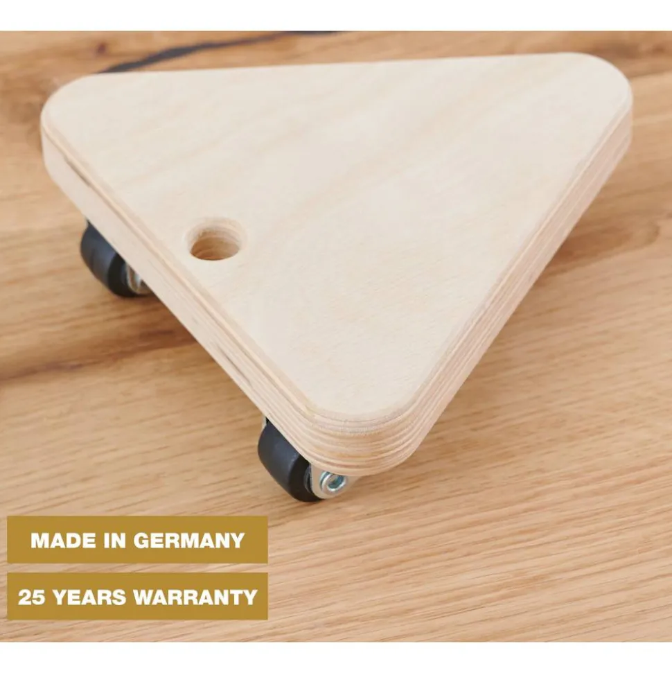 Transporthilfe 'MM1158' holzfarben 13,4 x 13,4 x 4,3 cm, 100 kg