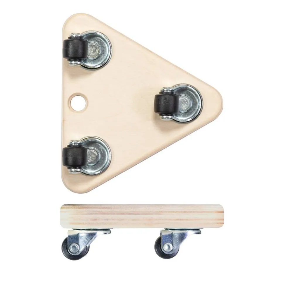Transporthilfe 'MM1158' holzfarben 13,4 x 13,4 x 4,3 cm, 100 kg
