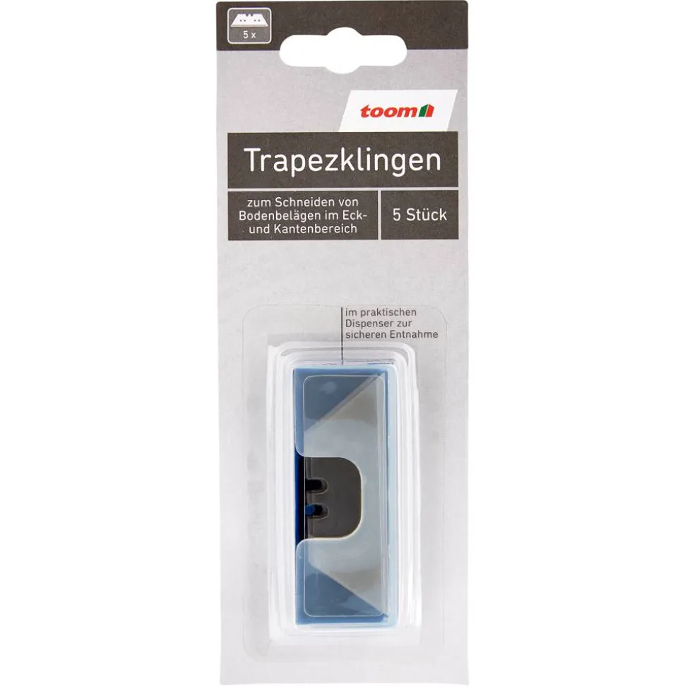 Trapezklingen Stahl 5 Stück