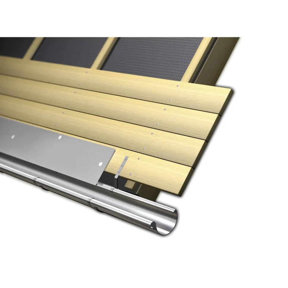 Traufstreifen 'Z 250' aluminiumfarben 200 cm