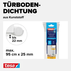Türbodendoppeldichtung 'Insulation' weiß 95 x 2,5 cm