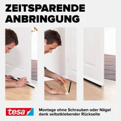 Türdichtschiene 'Insulation' für unebene Böden transparent 100 x 3,7 cm