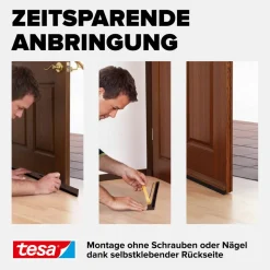 Türdichtschiene 'Insulation' für unebene Böden braun 100 x 3,7 cm