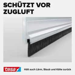 Türdichtschiene 'Insulation' für Textilböden transparent 100 x 4,3 cm