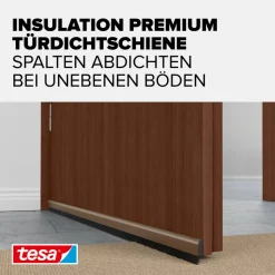 Türdichtschiene 'Insulation' für unebene Böden braun 100 x 4 cm