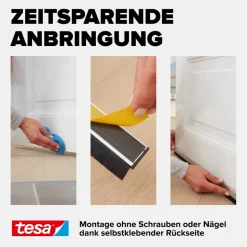 Türdichtschiene 'Insulation' für unebene Böden Alu 100 x 4 cm