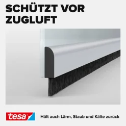 Türdichtschiene 'Insulation' für unebene Böden Alu 100 x 4 cm