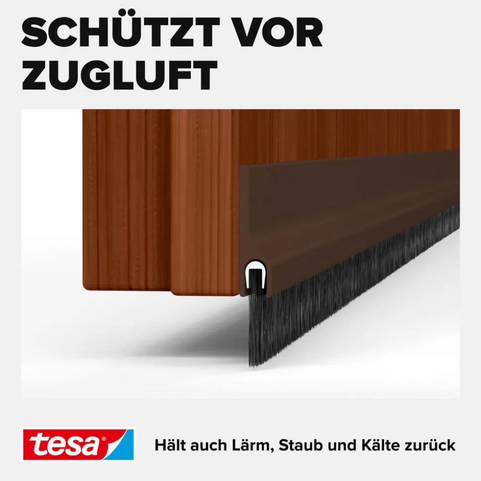 Türdichtschiene 'Insulation' für Textilböden braun 100 x 4,3 cm